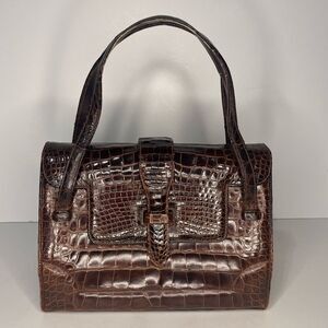 Vintage Lucille de Paris Alligator Handbag Purse SAKS 5th AVENUE